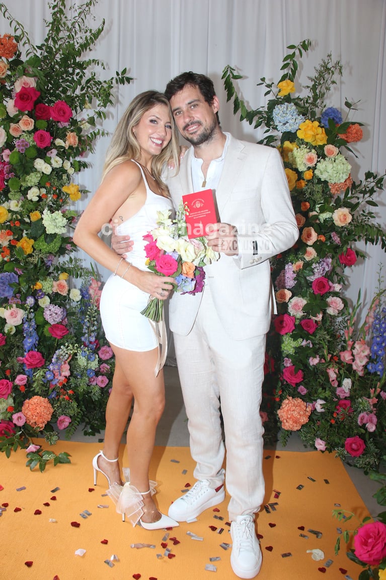 Stephanie Demner y Guido Pella se casaron por civil (Foto: Movilpress)