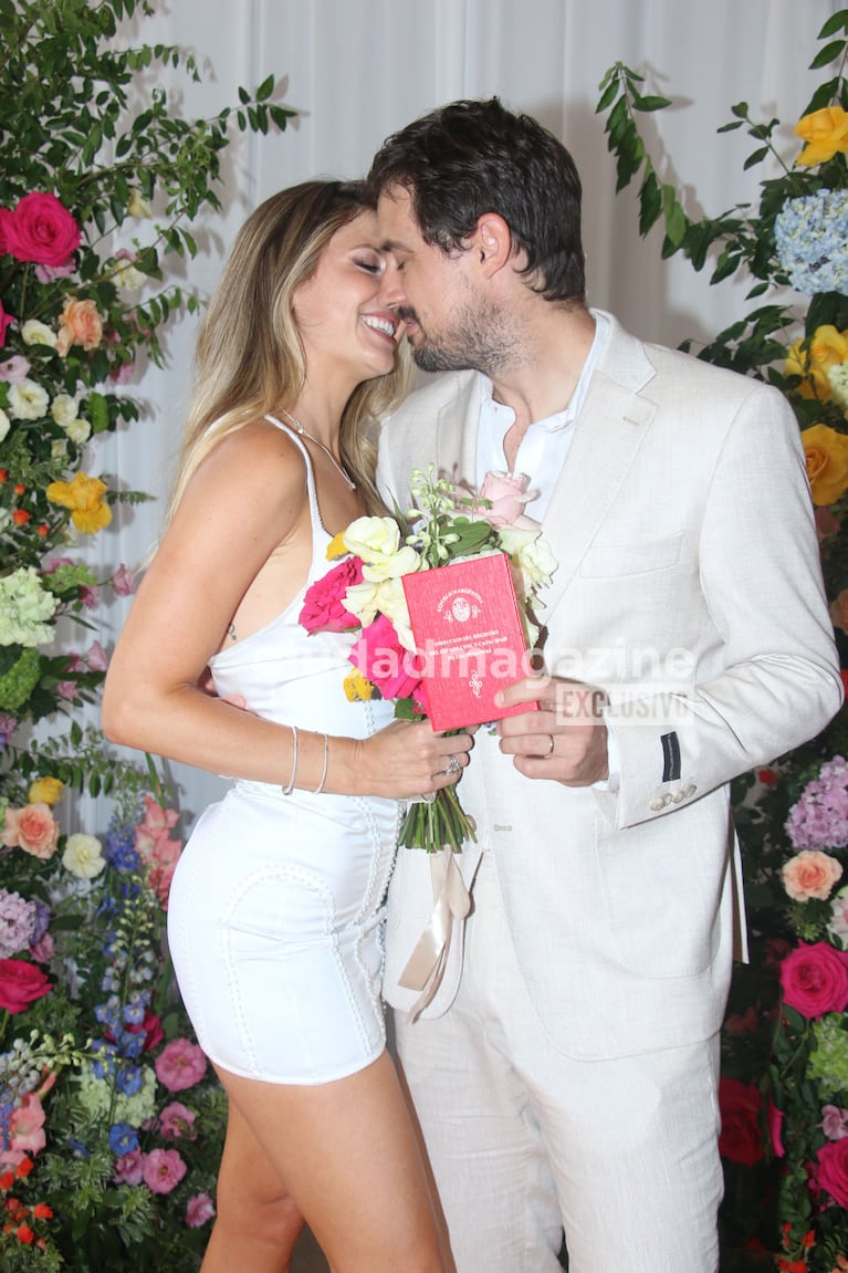 Stephanie Demner y Guido Pella se casaron por civil (Foto: Movilpress)