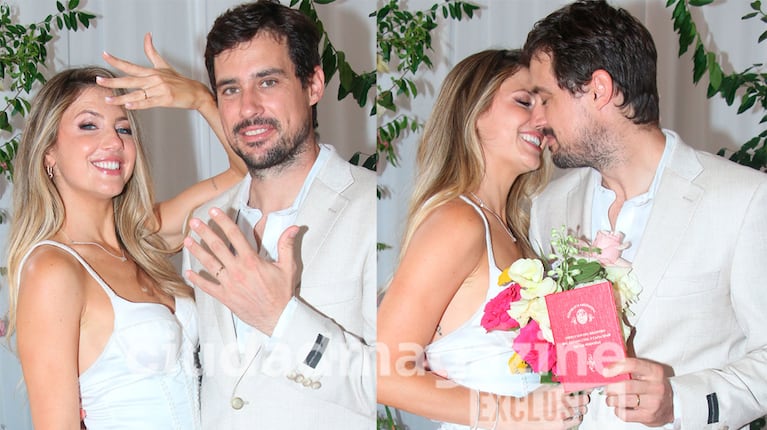 Stephanie Demner y Guido Pella se casaron por Civil (Fotos: Movilpress).