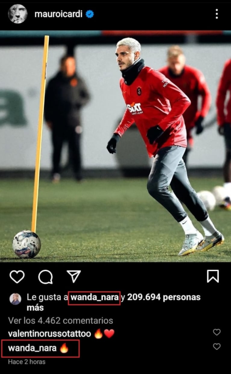 Sugestivo mensaje de Wanda Nara a un posteo de Mauro Icardi tras reafirmar que sigue soltera 