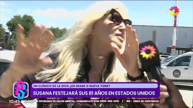 Susana Giménez en Puro Show.