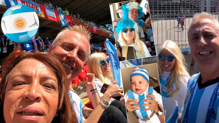 Susana Giménez, Marley y Lizy Tagliani espectadores de lujo en el primer partido de la Argentina en el Mundial de Rusia 