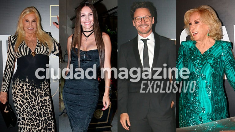 Susana Giménez, Mirtha Legrand, Pampita y Benjamín Vicuña en Los Personajes del Año (Fotos: Movilpress)