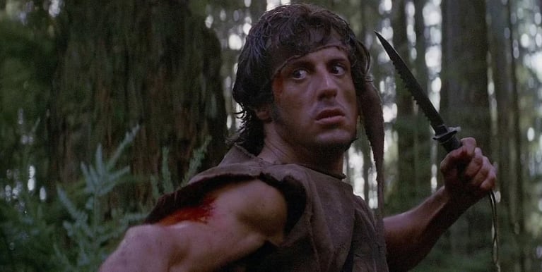 Sylvester Stallone en "Rambo: Primera Sangre".