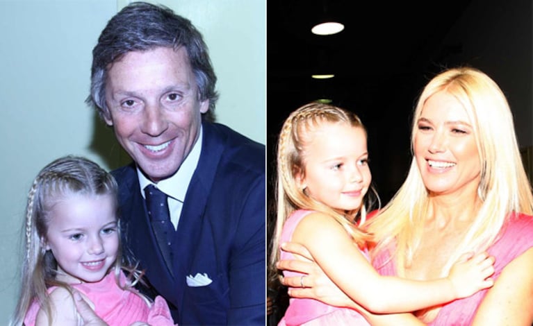 Taína en el backstage con su papá Alejandro Gravier y con Valeria. (Fotos: Hola.com.ar)