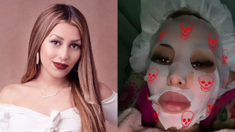 Tamara Báez, la novia de L-Gante, mostró con humor su tratamiento de belleza.