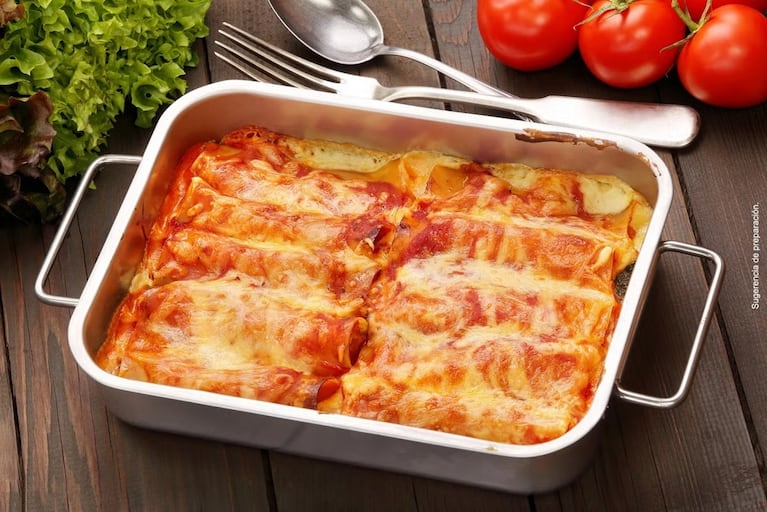 Te salvan la cena: Canelones de pollo, brócoli y panceta