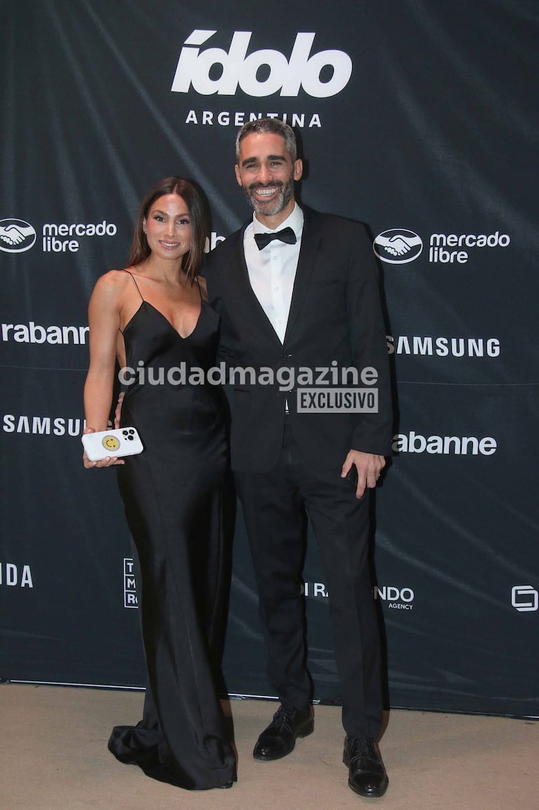 Teffi Russo y el Pollo Álvarez en los Premios Ídolo (Foto: Movilpress).