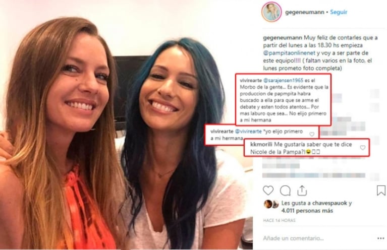 ¿Tendrá el visto bueno de Nicole? Geraldine Neumann se suma al programa de Pampita