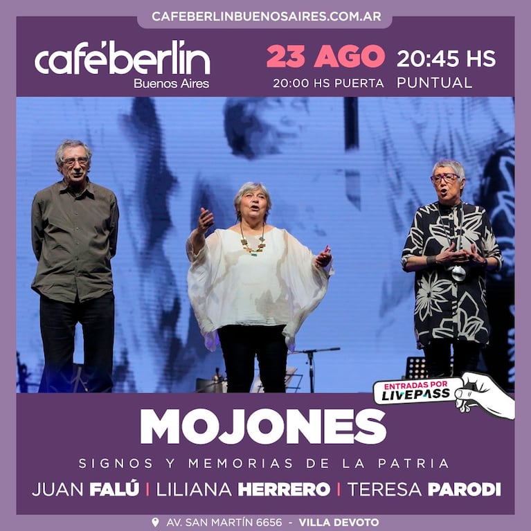 Teresa Parodi, Liliana Herrero y Juan Falú presentarán Mojones: dónde y cuándo es la cita