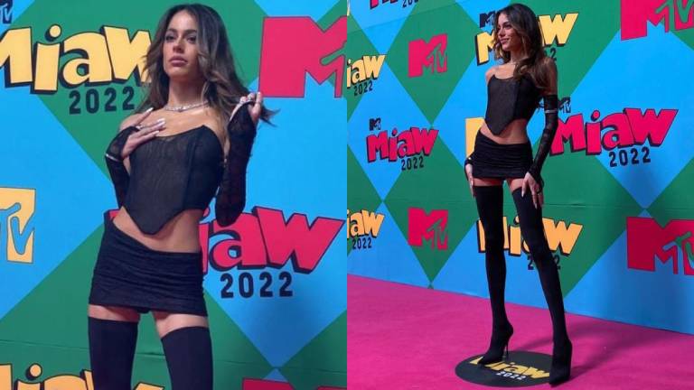 Tini Stoessel en la Pink Carpet de los MTV Millennial Awards 2022. 