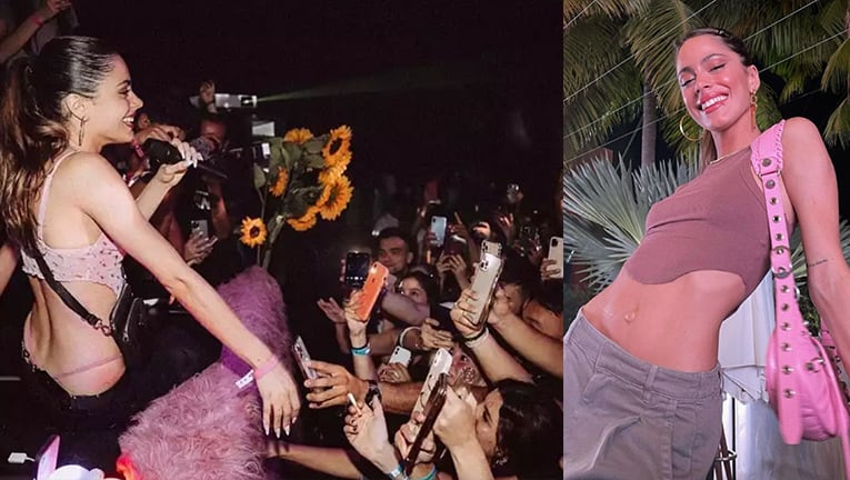 Tini Stoessel lució un look súper sexy en una explosiva fiesta en Miami.