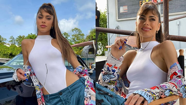 Tini Stoessel lució un original look desde Miami que generó una inmensa ola de likes.