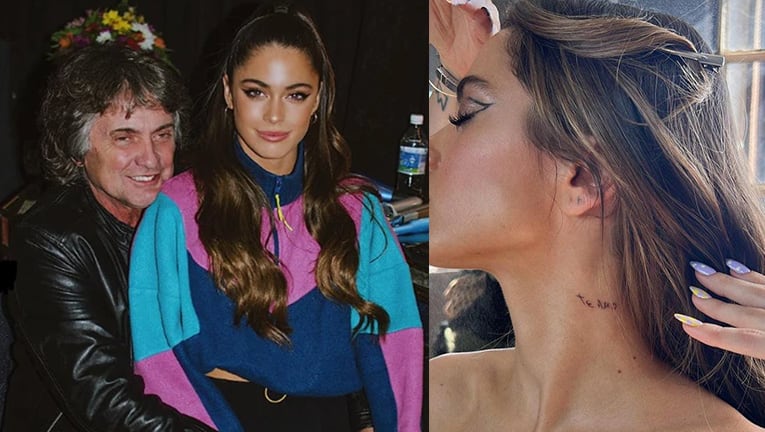 Tini Stoessel se hizo un tatuaje en honor a su papá tras su internación.