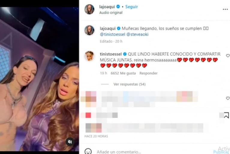 Tini Stoessel y La Joaqui anunciaron el lanzamiento de Muñecas: la reacción de Rodrigo de Paul