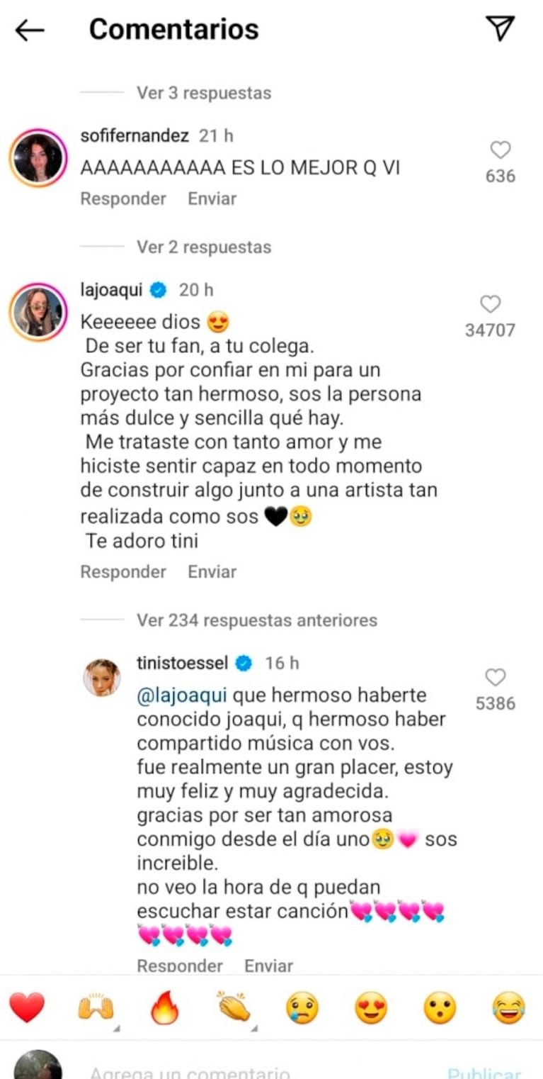 Tini Stoessel y La Joaqui anunciaron el lanzamiento de Muñecas: la reacción de Rodrigo de Paul