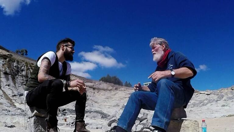 TN ganó en la categoría Mejor documental, por un programa sobre el padre argentino Pedro Opeka y su gran obra en Madagascar. En la imagen, entrevistado por Eddie Fitte.