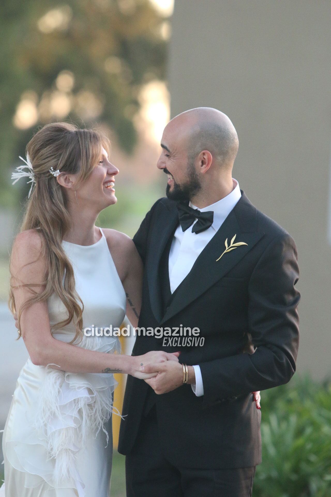 Todas las fotos de la fiesta de casamiento íntima de Abel Pintos y Mora Calabrese. (Foto: Movilpress)