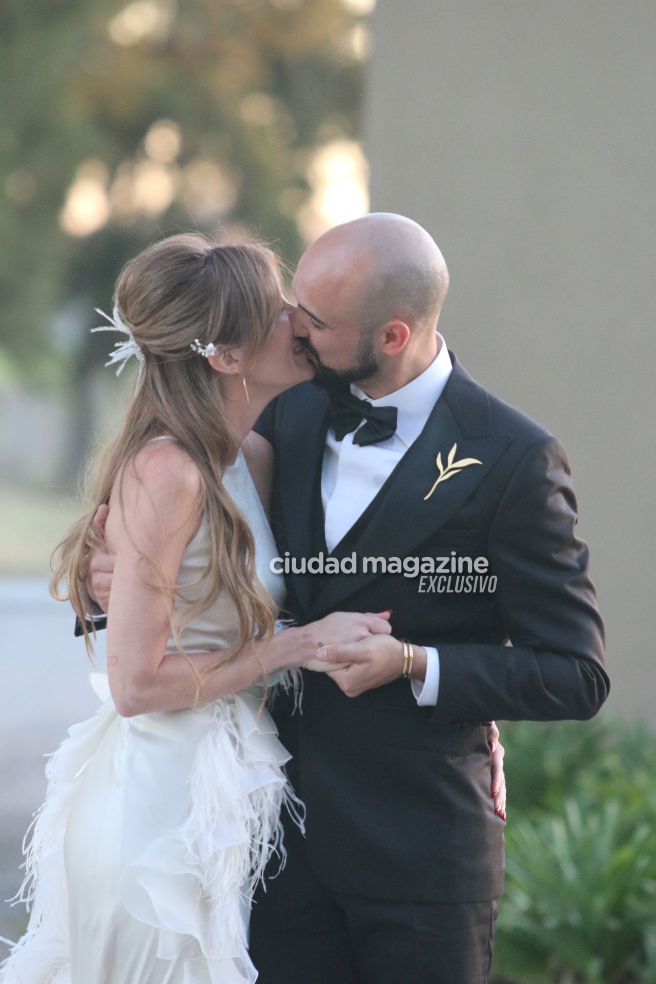 Todas las fotos de la fiesta de casamiento íntima de Abel Pintos y Mora Calabrese. (Foto: Movilpress)