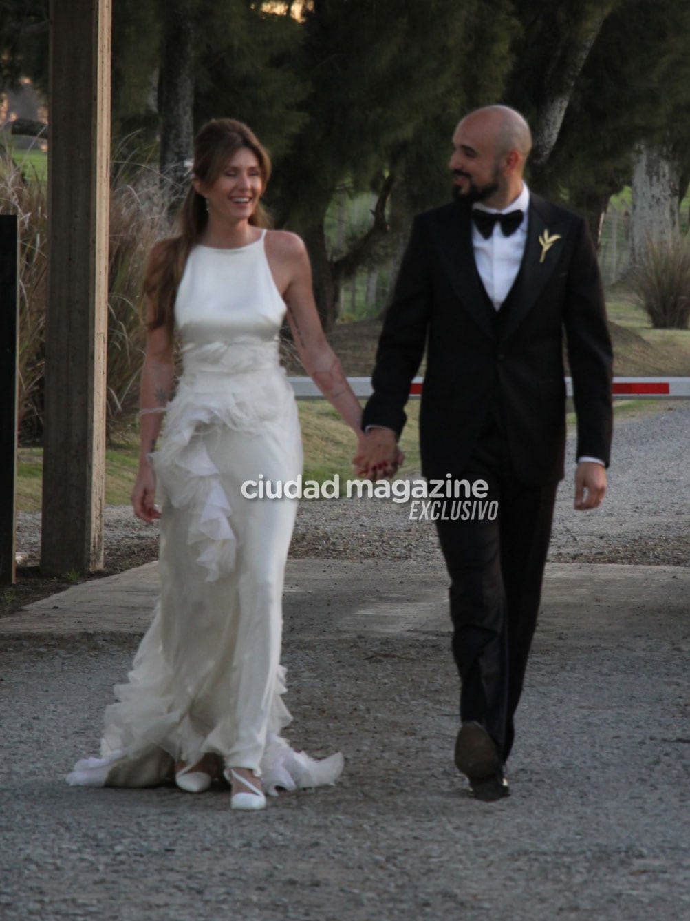 Todas las fotos de la fiesta de casamiento íntima de Abel Pintos y Mora Calabrese. (Foto: Movilpress)