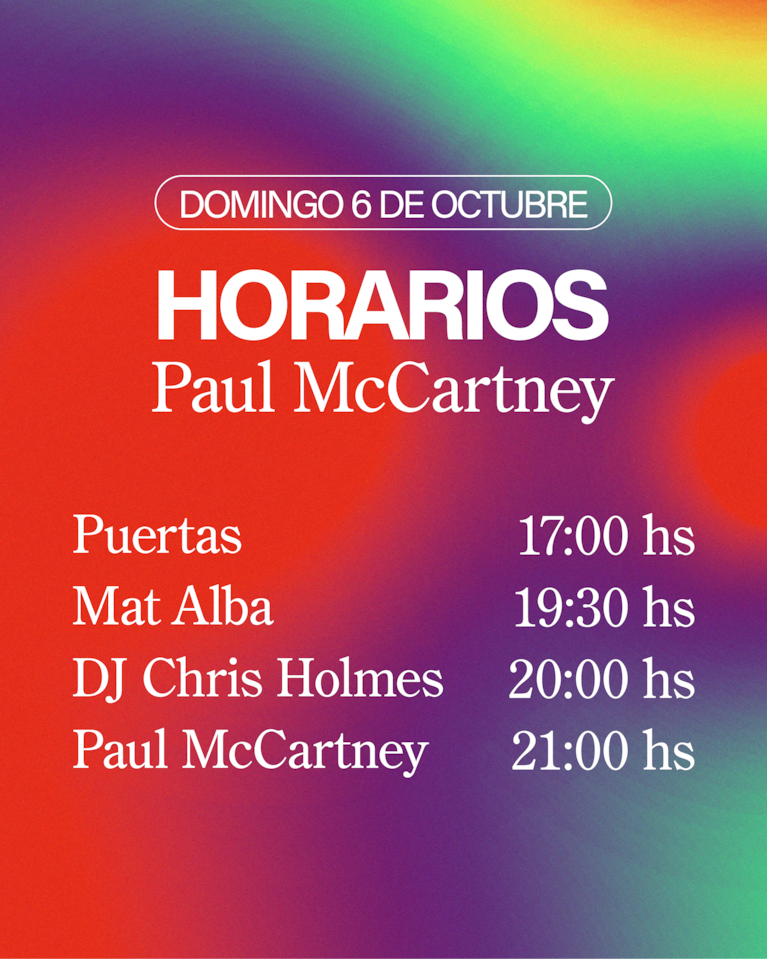 Todo lo que tenés que saber para disfrutar de los shows de Paul McCartney en Argentina