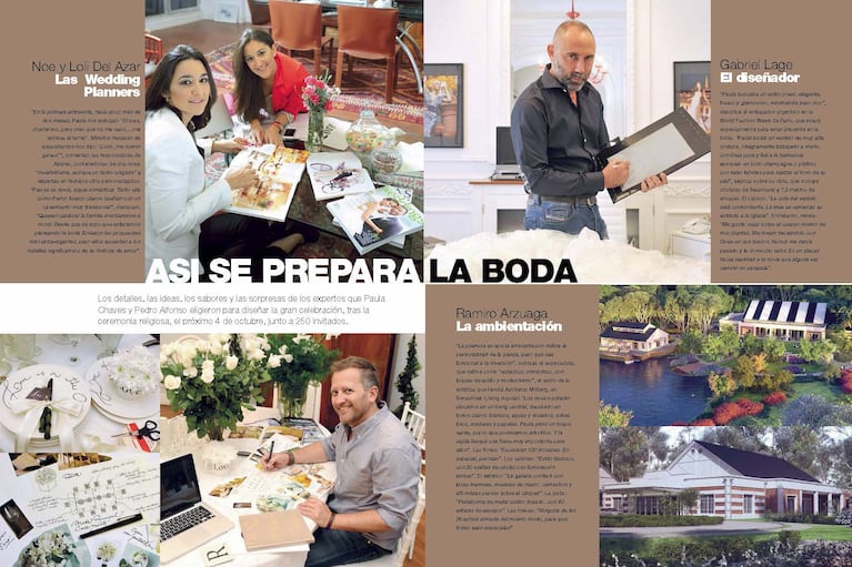 Todos los detalles de la boda de Paula Chaves y Pedro Alfonso, en revista Gente.