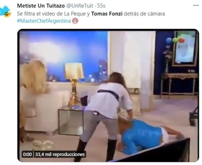 Tomás Fonzi eligió a la Peque Pareto para que baje a la eliminación de MasterChef y estallaron los memes: "Es una competencia"