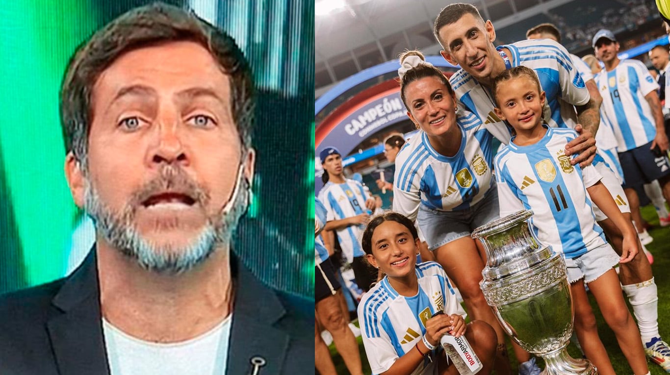 Toti Pasman se disculpó con Ángel Di María y con su esposa por haberlo criticado sin filtro durante su carrera.