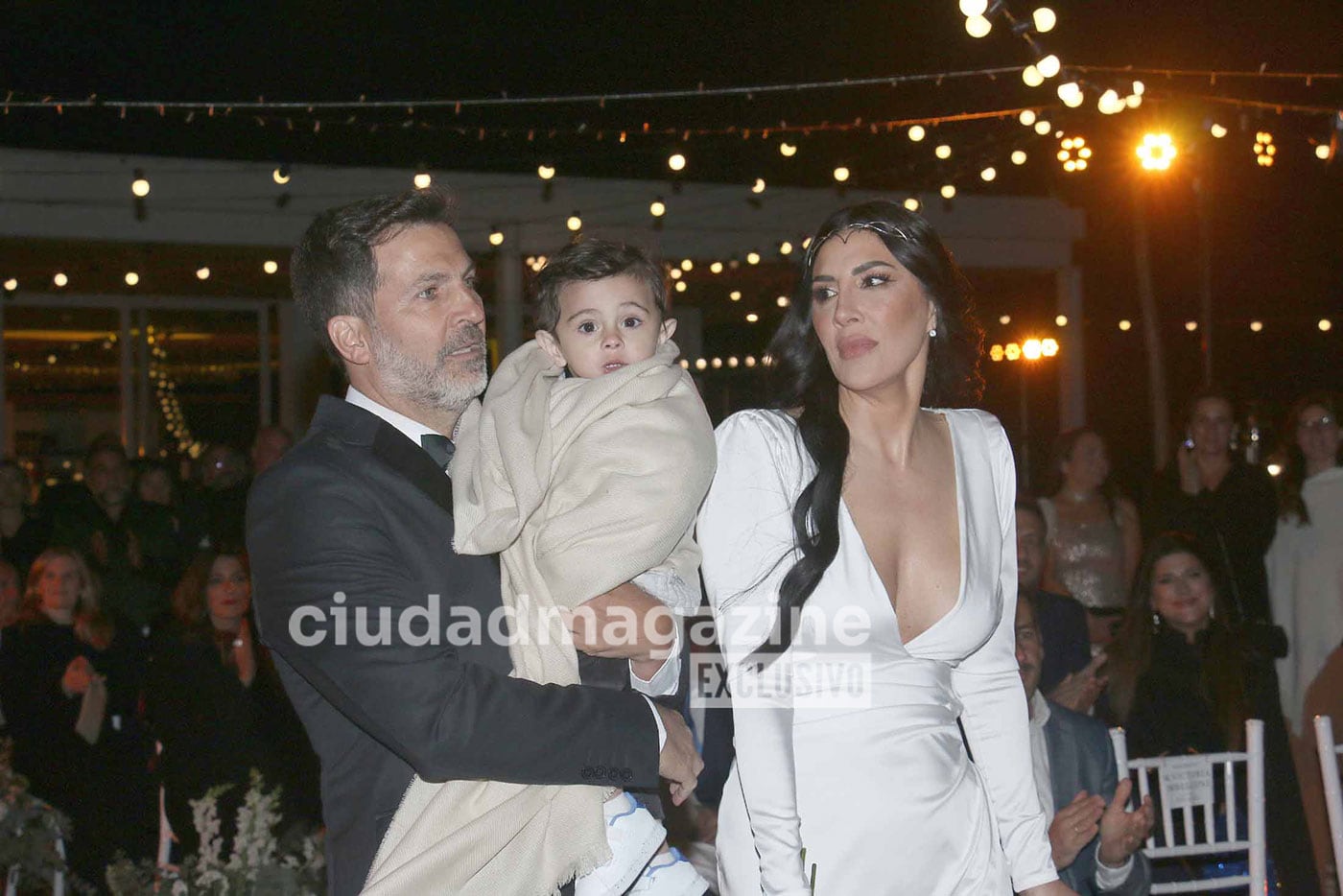 Toti Pasman y Julieta Bettatis se casaron ante sus hijos, Benjamín y Lautaro. (Foto: Movilpress)