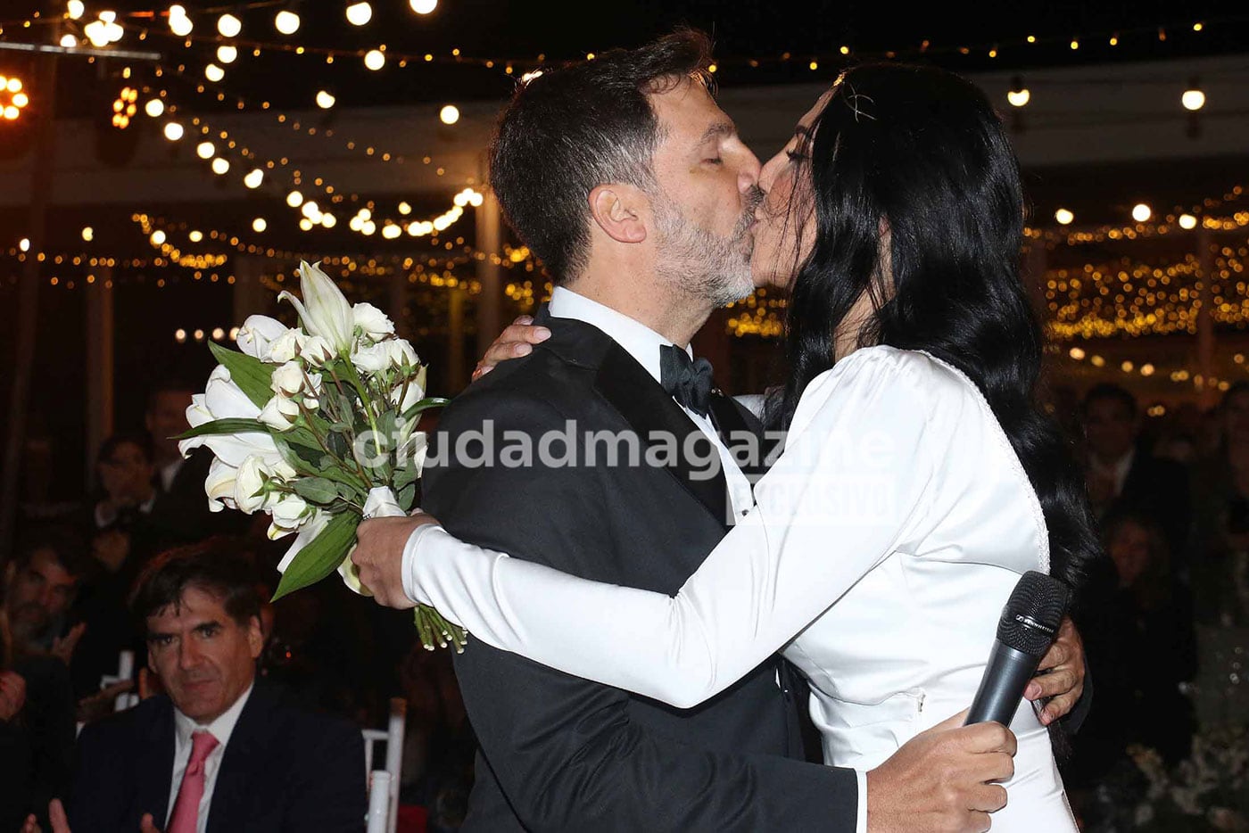 Toti Pasman y Julieta Bettatis se casaron ante sus hijos, Benjamín y Lautaro. (Foto: Movilpress)