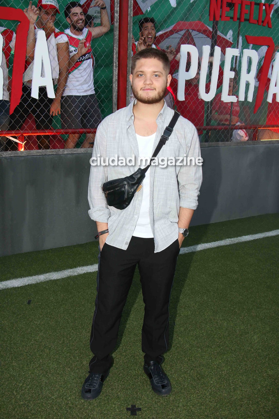 Toto Suar en la presentación de Puerta 7, la ficción de Polka para Netflix. (Foto: Movilpress)