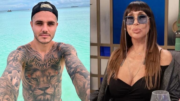 Tremenda reacción de Icardi tras los dichos de Moria Casán (Fotos: Web)