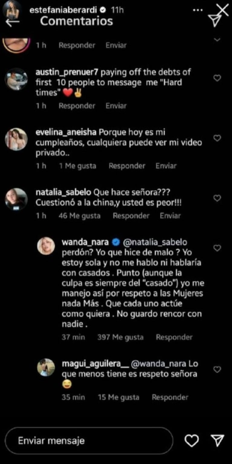 Tremenda reacción de Wanda Nara cuando la compararon con China Suárez por el rumor de romance con L-Gante