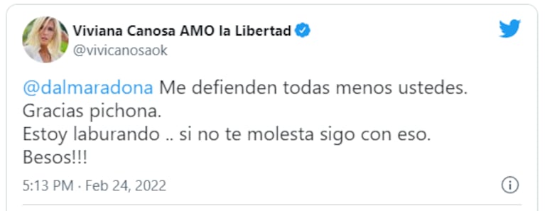 Tremendo cruce de Dalma Maradona con Viviana Canosa: "¡Qué desagradable sos, mujer!"