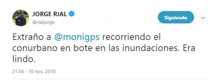 Tremendo cruce twittero de Mónica Gutiérrez con Jorge Rial: "¿Quién te paga para maltratarme?"