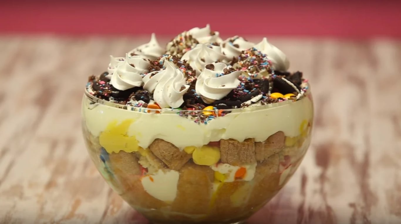 Trifle de vainilla y confites: así se hace este postre festivo y delicioso