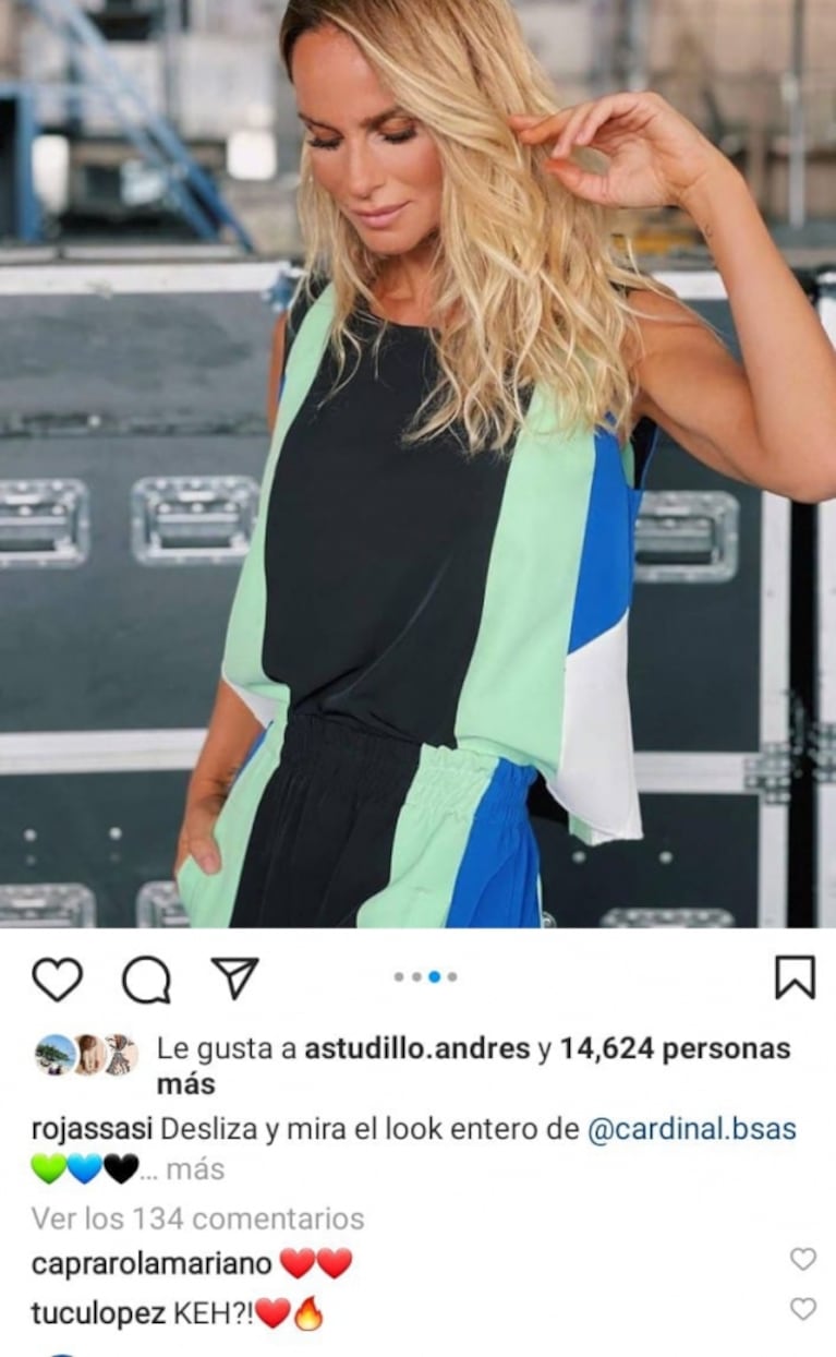 Tucu López le dedicó un picante comentario a Sabrina Rojas al ver una pícara foto de ella: "¡¿Qué?!"