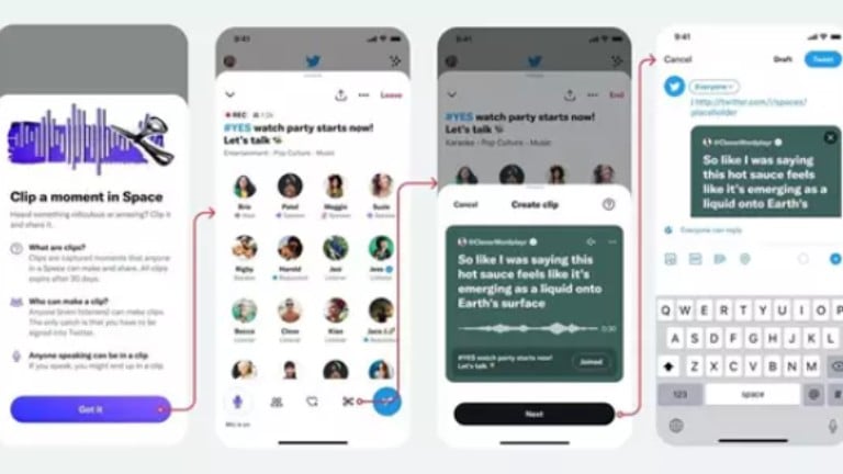 Twitter Spaces ya permite grabar y compartir clips de audio