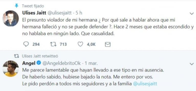 Ulises Jaitt, duro al ver en TV al hombre que Natacha denunció por violación: "¿Por qué sale a hablar ahora?"