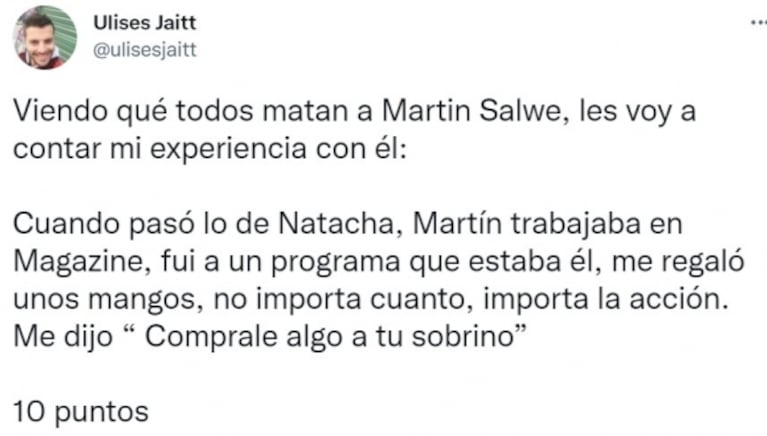 Ulises Jaitt reveló el gesto que tuvo Martín Salwe con él en medio de las críticas al participante de El Hotel de los Famosos 