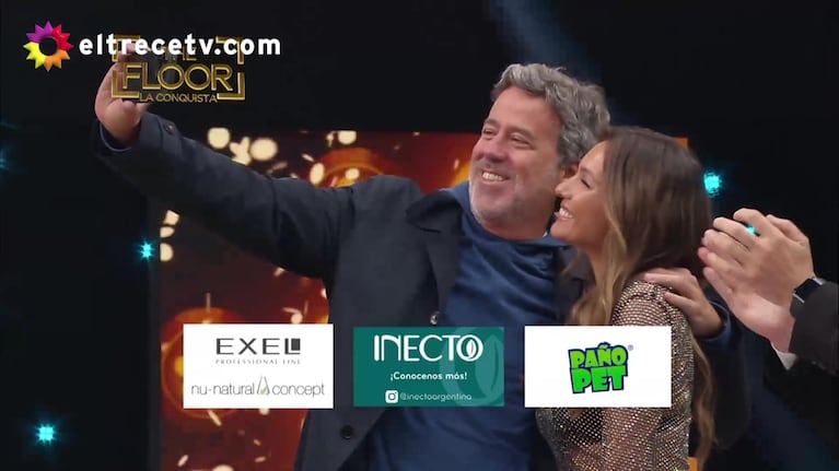 Un acompañante del ganador fue directo hacia Pampita y Guido Kaczka reaccionó (Foto: eltrece)