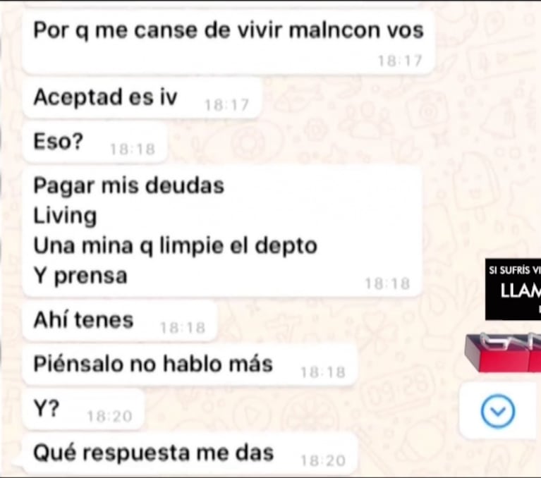 Un amigo de los Caniggia reveló las insólitas exigencias que Lhoan le hizo a Charlotte para no separarse: la reacción del cantante