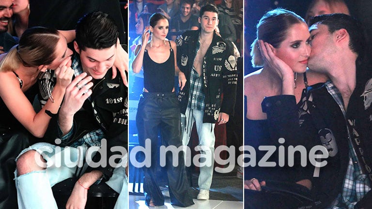 ¡Un año de amor! Fran Tinelli y su novia, Martina Villar, mimosos y enamorados junto a todo el clan familiar. (Fotos: Movilpress)