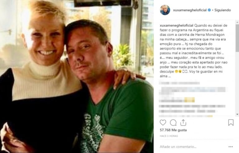 Un fan de Xuxa se descompensó y murió cuando fue a recibirla a Ezeiza: el dolor de la animadora