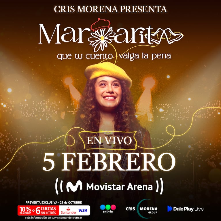 Un momento único para disfrutar y emocionarnos con el elenco completo de “MARGARITA”, bien cerca de su público.