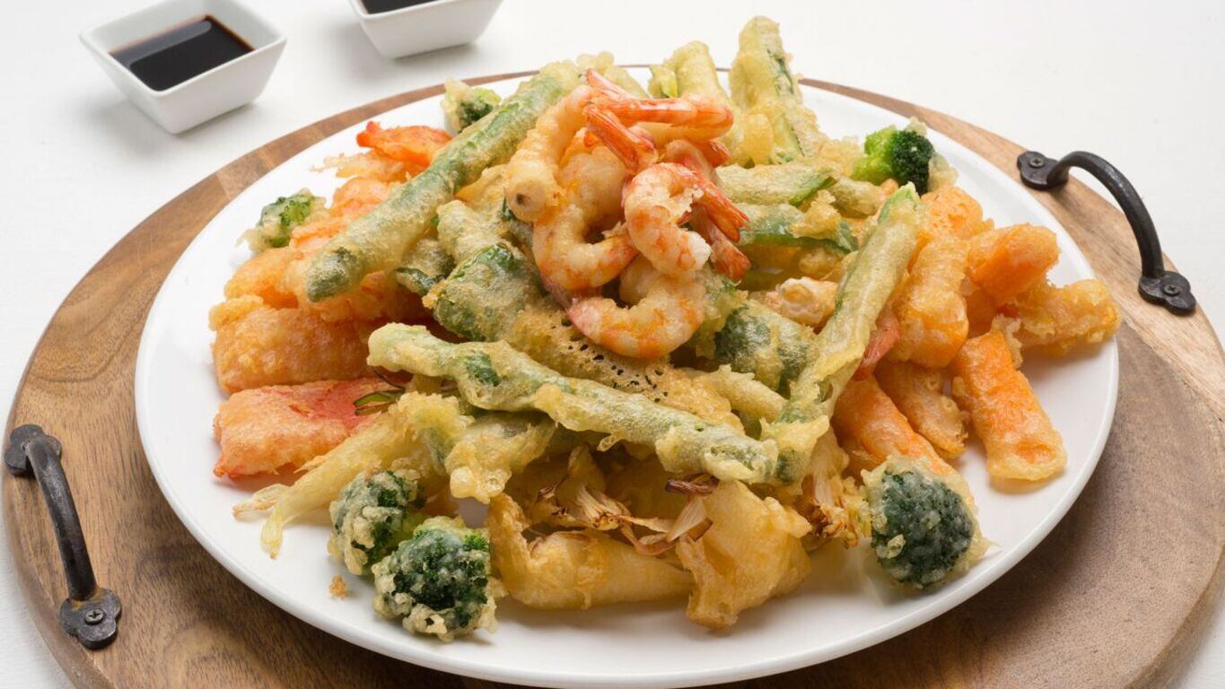 Una entrada con un toque oriental: Tempura de vegetales