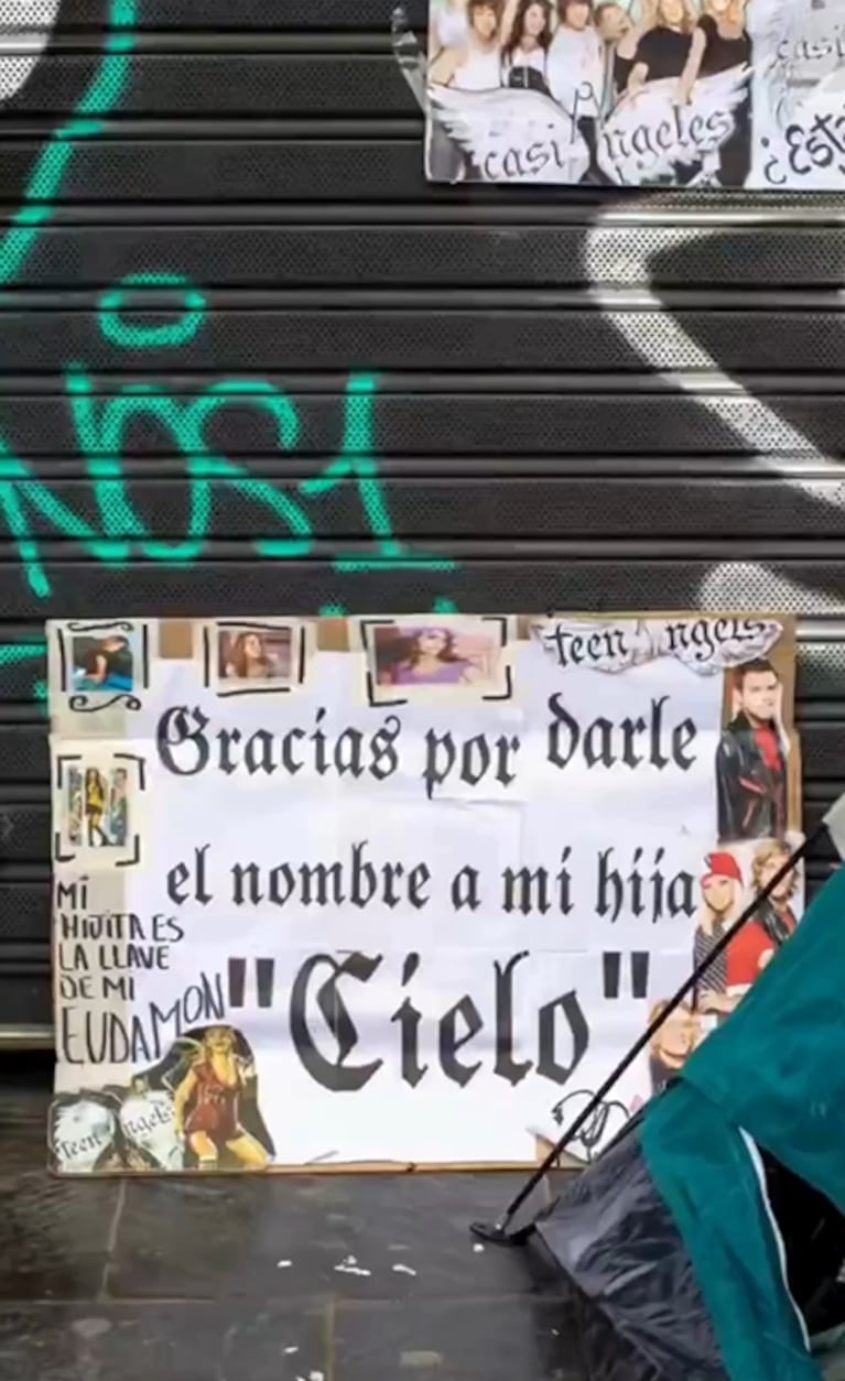 Una fanática le agradeció a Cris por haberla inspirado en la elección del nombre de su hija.