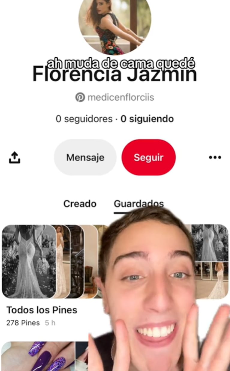 Una nueva prueba de que Nico Occhiato y Flor Jazmín Peña se van a casar causó furor en redes: las fotos