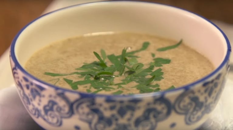 Una receta innovadora: sopa crema de hongos 