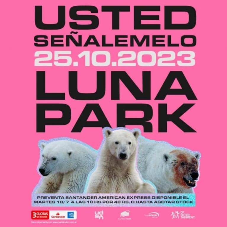 Usted Señalemelo anunció su show en el Luna Park: precios de las entradas